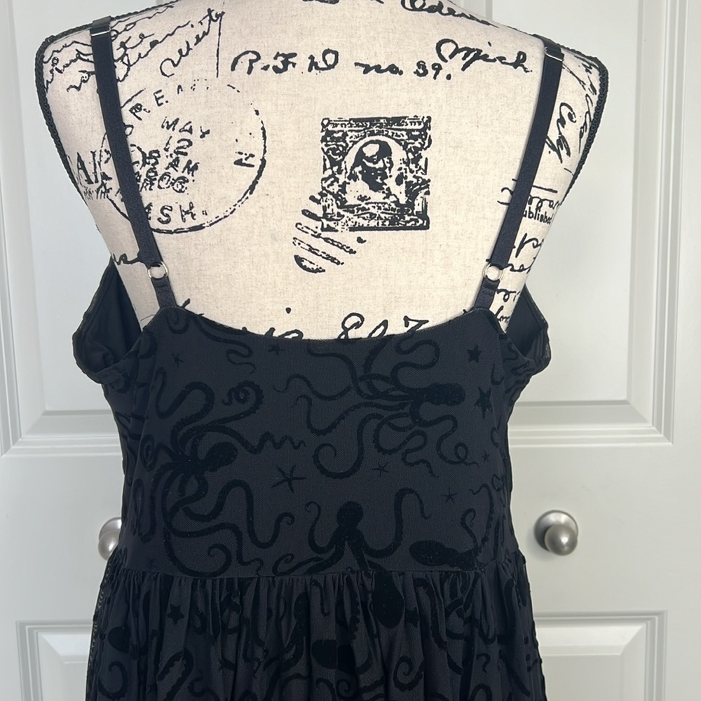 Blackmilk Flocktapus Sheer Midaxi Dress ~ LIMITED Black Size Large - Picture 12 of 16